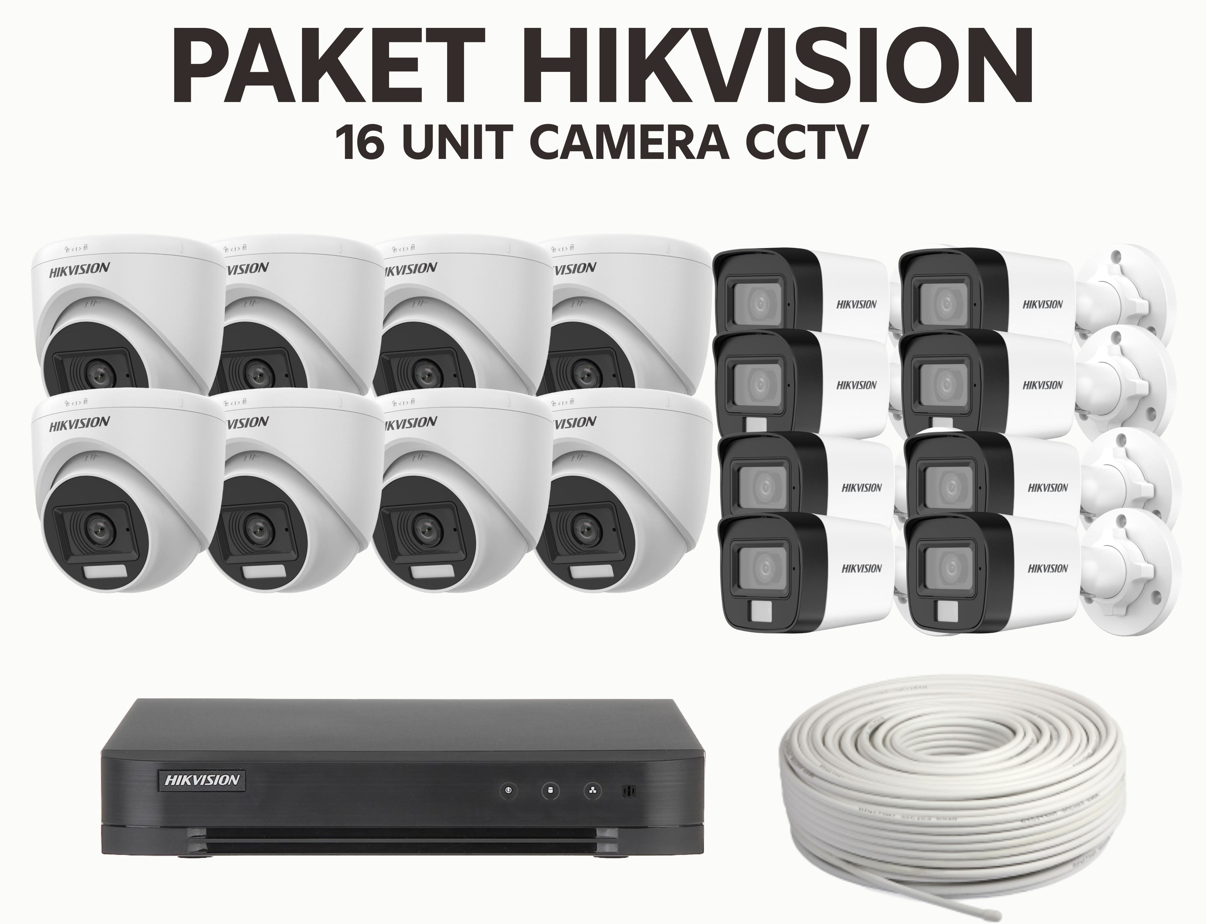 CCTV Hikvision 16‑Channel merupakan solusi pengawasan berbasis IP profesional yang memungkinkan Anda mengelola hingga 16 kamera secara bersamaan